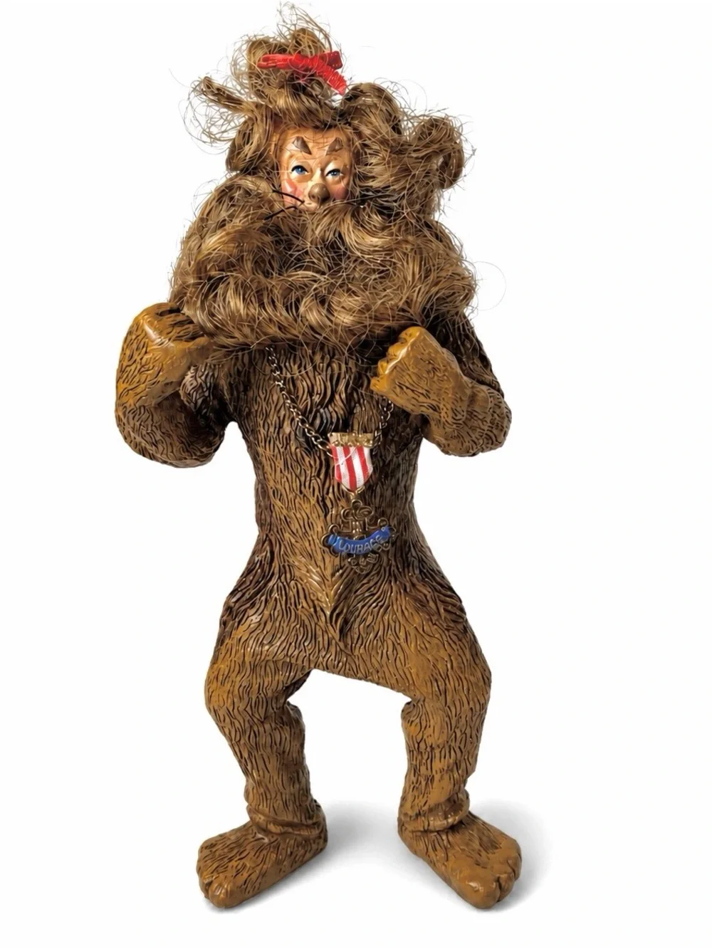 Kurt Adler Wizard of Oz Cowardly Lion Figure 1998 Vintage Courage Medal Lion - Picture 3 of 13